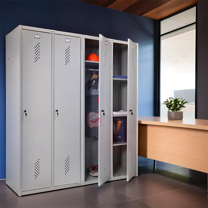 Шкаф для инвентаря и одежды ПРАКТИК фото в интерьере - СтеллажМастер Шкаф для инвентаря и одежды ПРАКТИК фото в интерьере - СтеллажМастер